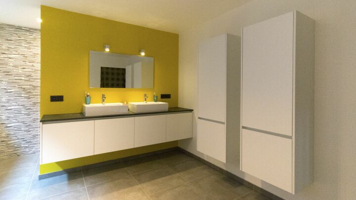 Accentmuur in de badkamer: lange leve kleur!