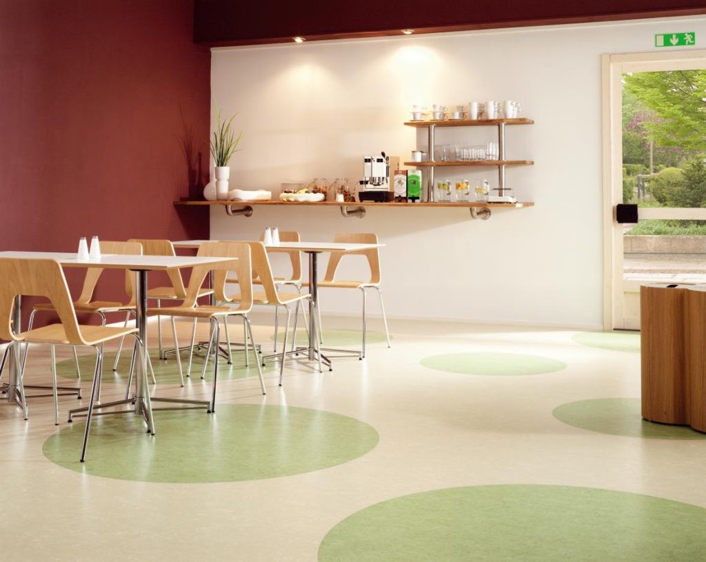 Ondervloer linoleum voorbeeld vloer