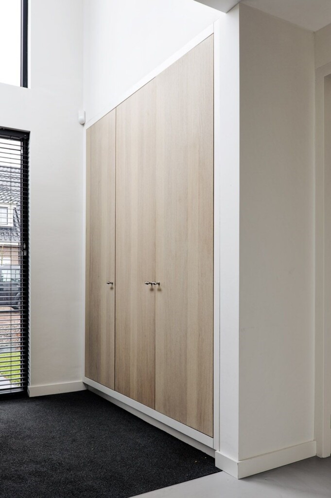 moderne, ingemaakte vestiairekast