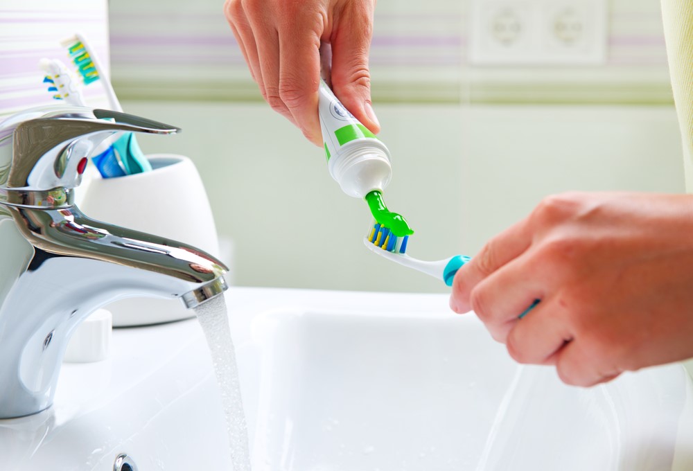tanden poetsen water besparen
